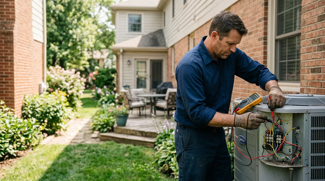 HVAC technician working near Freeborn, MN